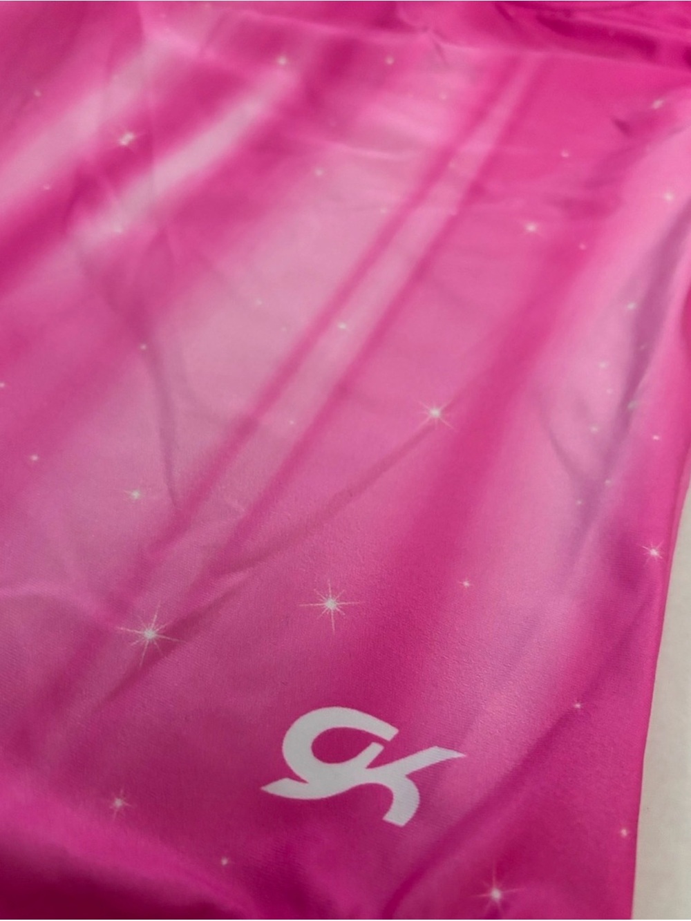 New! GK Adult Gymnastics Tank Leotard+Scrunchie Pink Sparkle Elite Sportswear - Picture 2 of 6